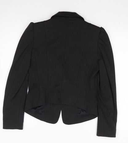H&M  Womens Grey  Polyester Jacket Suit Jacket Size 8