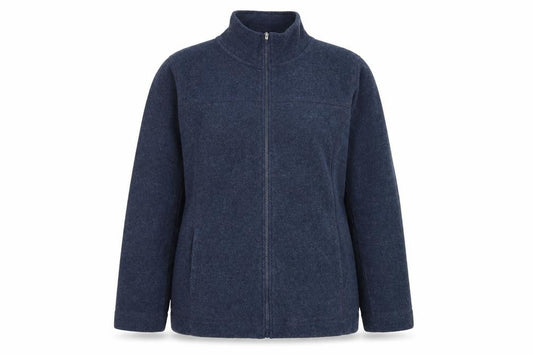 Active Womens Blue  Polyester Full Zip Sweatshirt Size 12  Zip