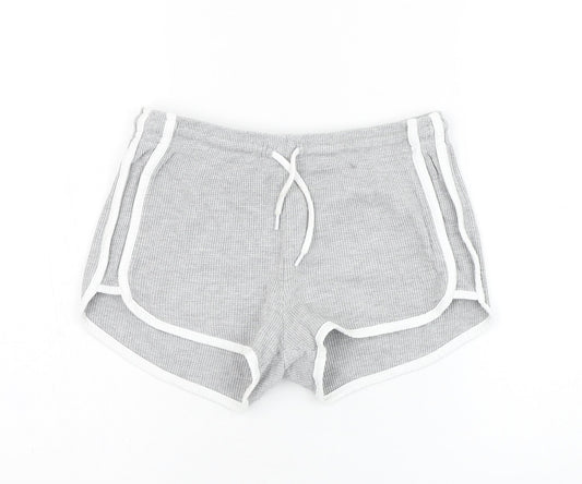 Primark Girls Grey  Cotton Sweat Shorts Size 6 Years  Regular