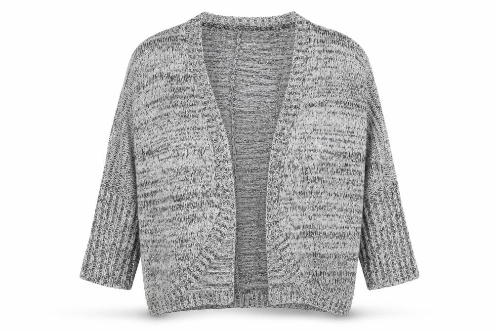 Atmosphere Womens Grey V-Neck  Polyester Cardigan Jumper Size M