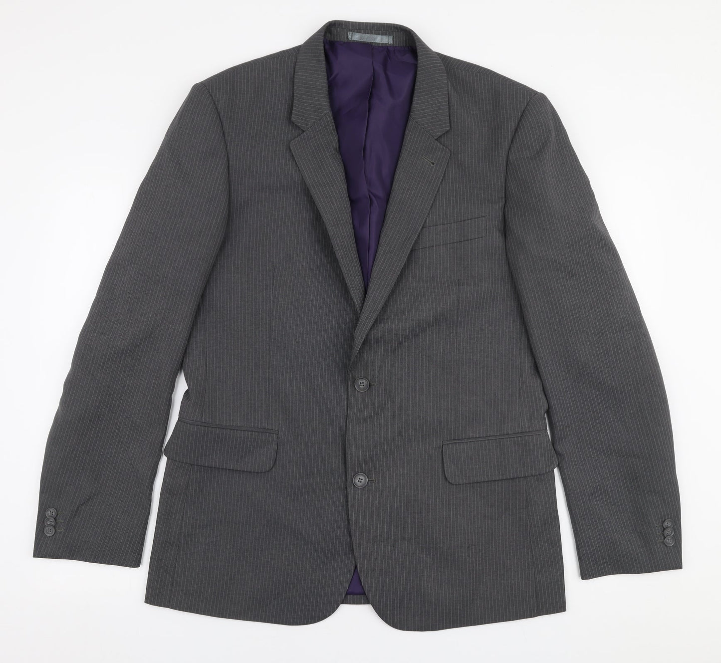 Taylor & Wright Mens Grey  Polyester Jacket Suit Jacket Size 40