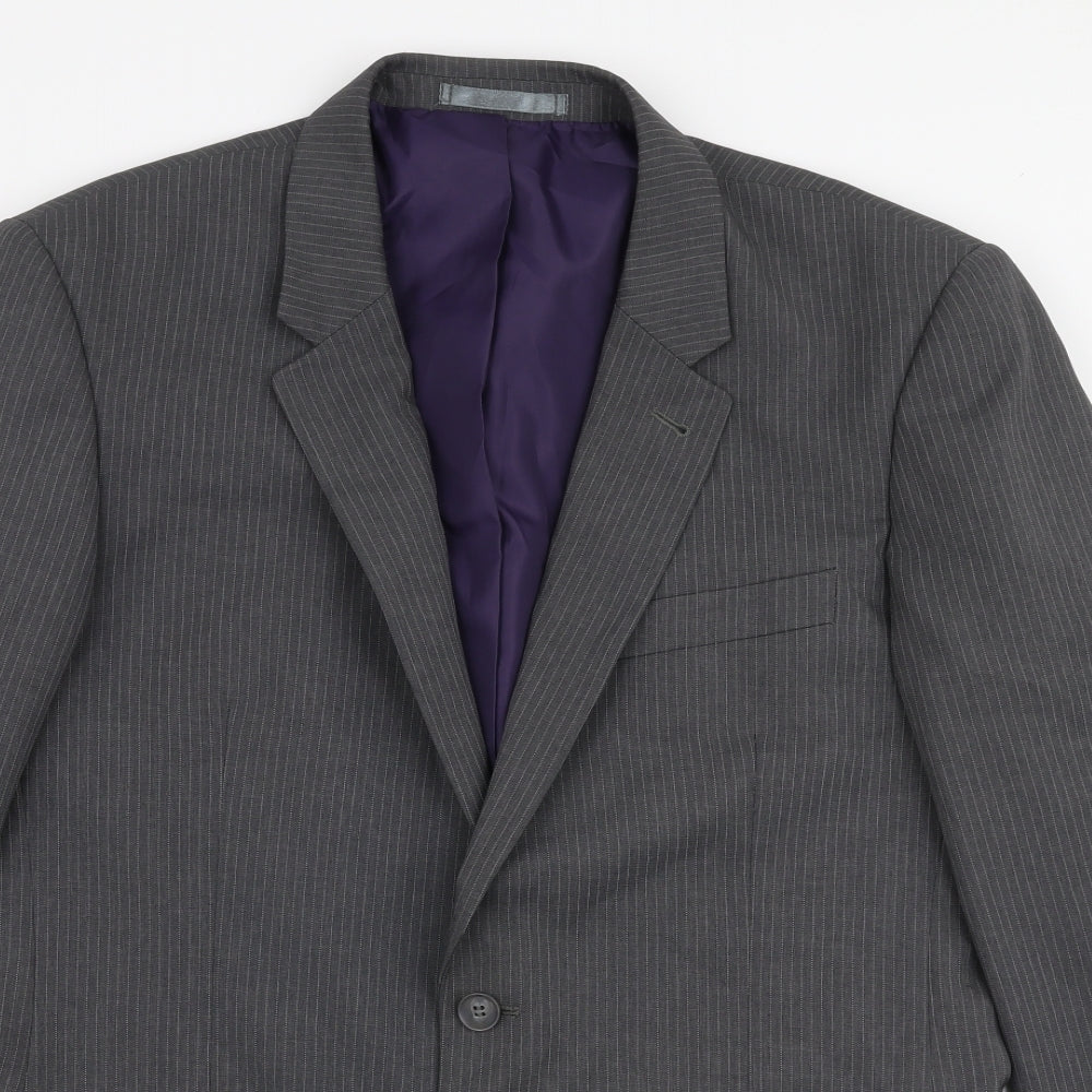 Taylor & Wright Mens Grey  Polyester Jacket Suit Jacket Size 40