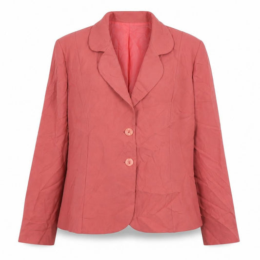 Collection Womens Pink  Polyester Jacket Suit Jacket Size 16
