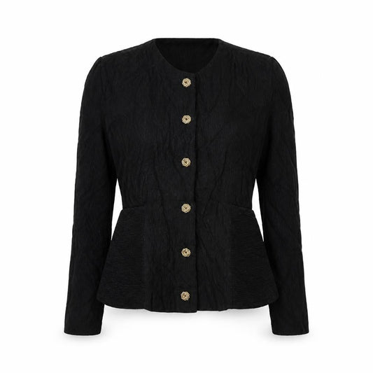 Wallis  Womens Black  Acrylic Jacket Suit Jacket Size 8