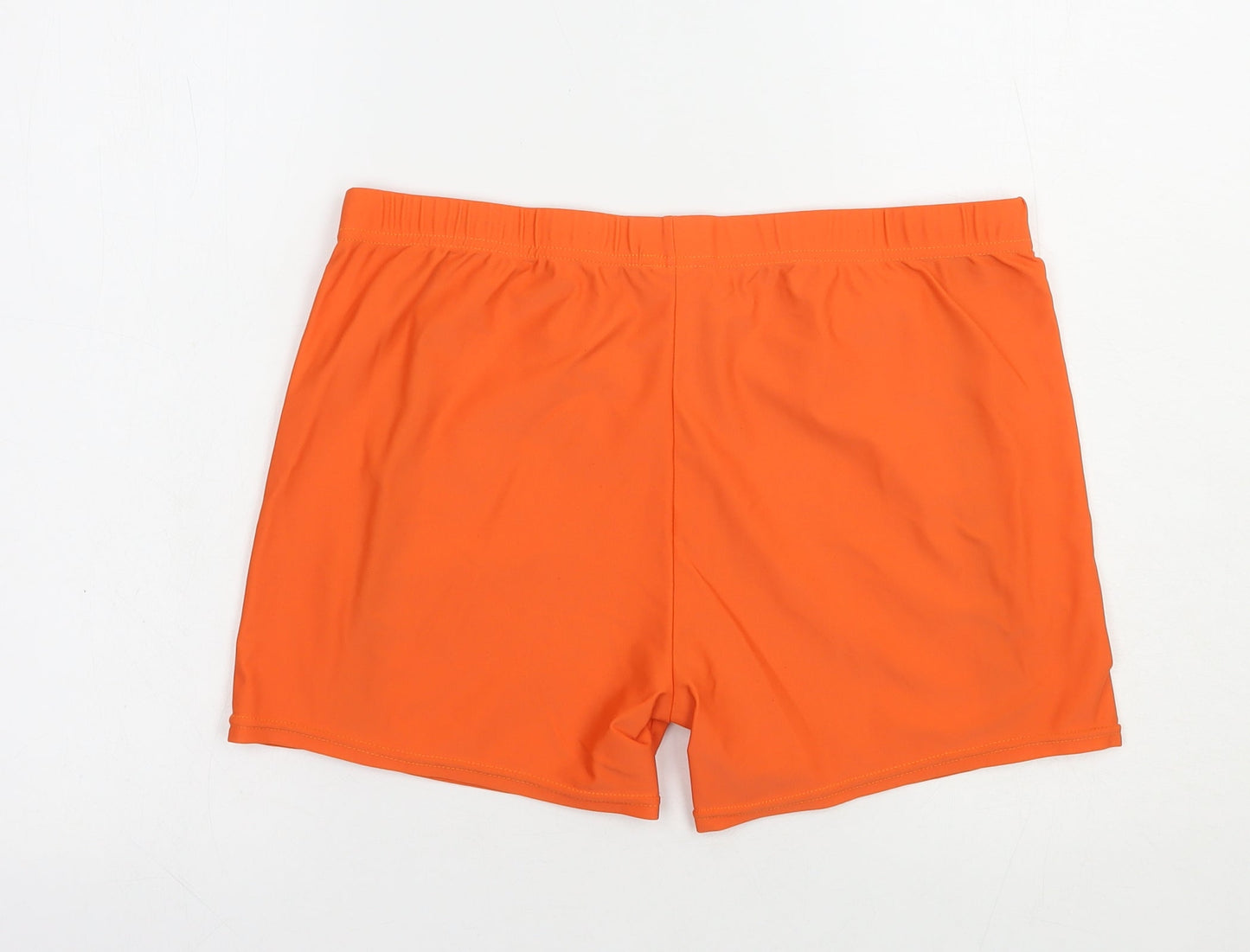 TNZI Womens Orange  Polyamide Compression Shorts Size L L3 in Regular Drawstring