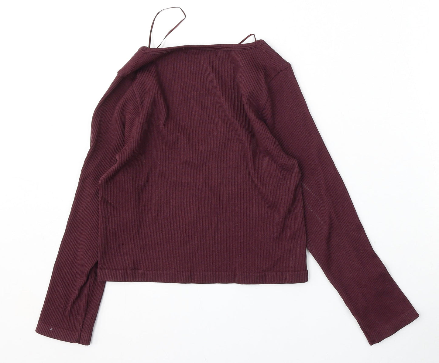Dunnes Stores Womens Purple Round Neck  Nylon Pullover Jumper Size M