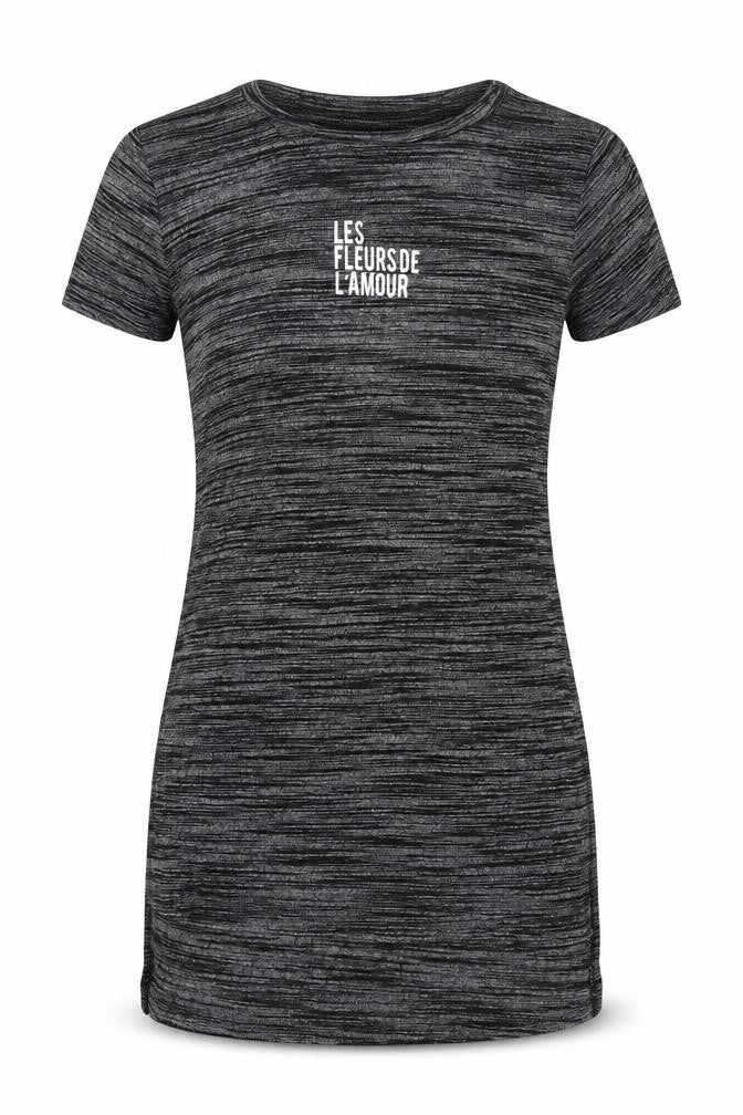 Atmosphere Womens Grey Striped Viscose Basic T-Shirt Size 10 Round Neck