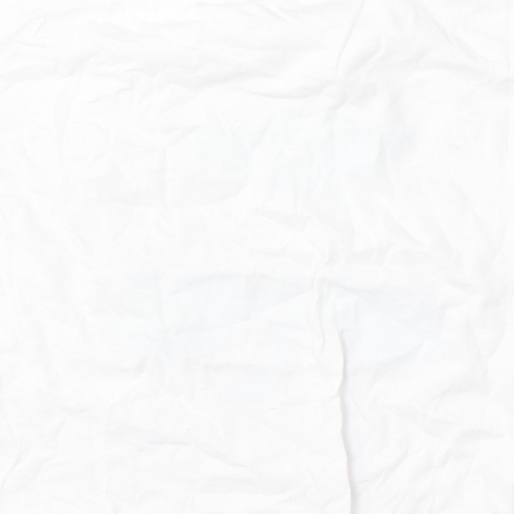 Dunnes Stores Girls White  Cotton Basic T-Shirt Size 10-11 Years Round Neck  - St patrick's day
