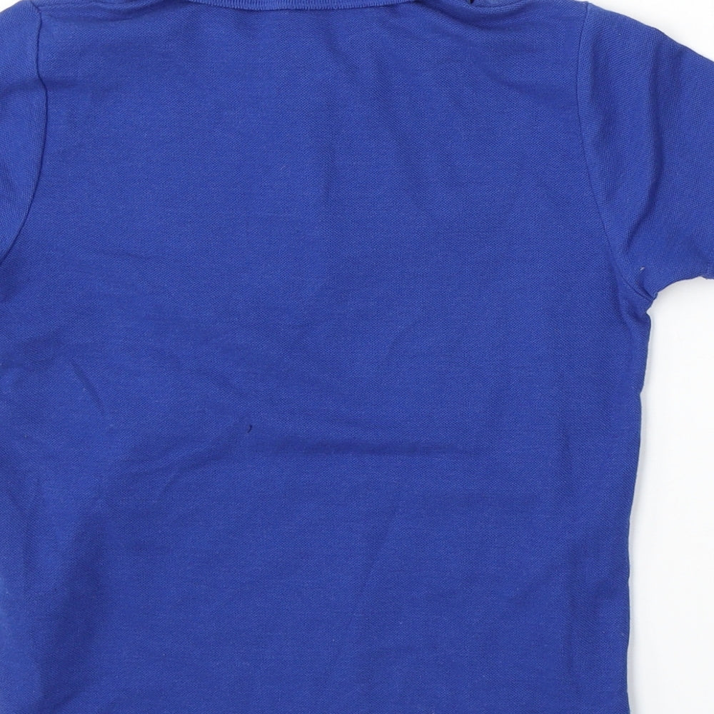 Chelsea FC Boys Blue  Polyester Basic Polo Size 8-9 Years Collared Button
