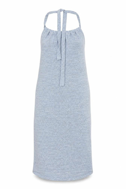 SHEIN Womens Blue  Elastane Pencil Dress  Size S  Round Neck