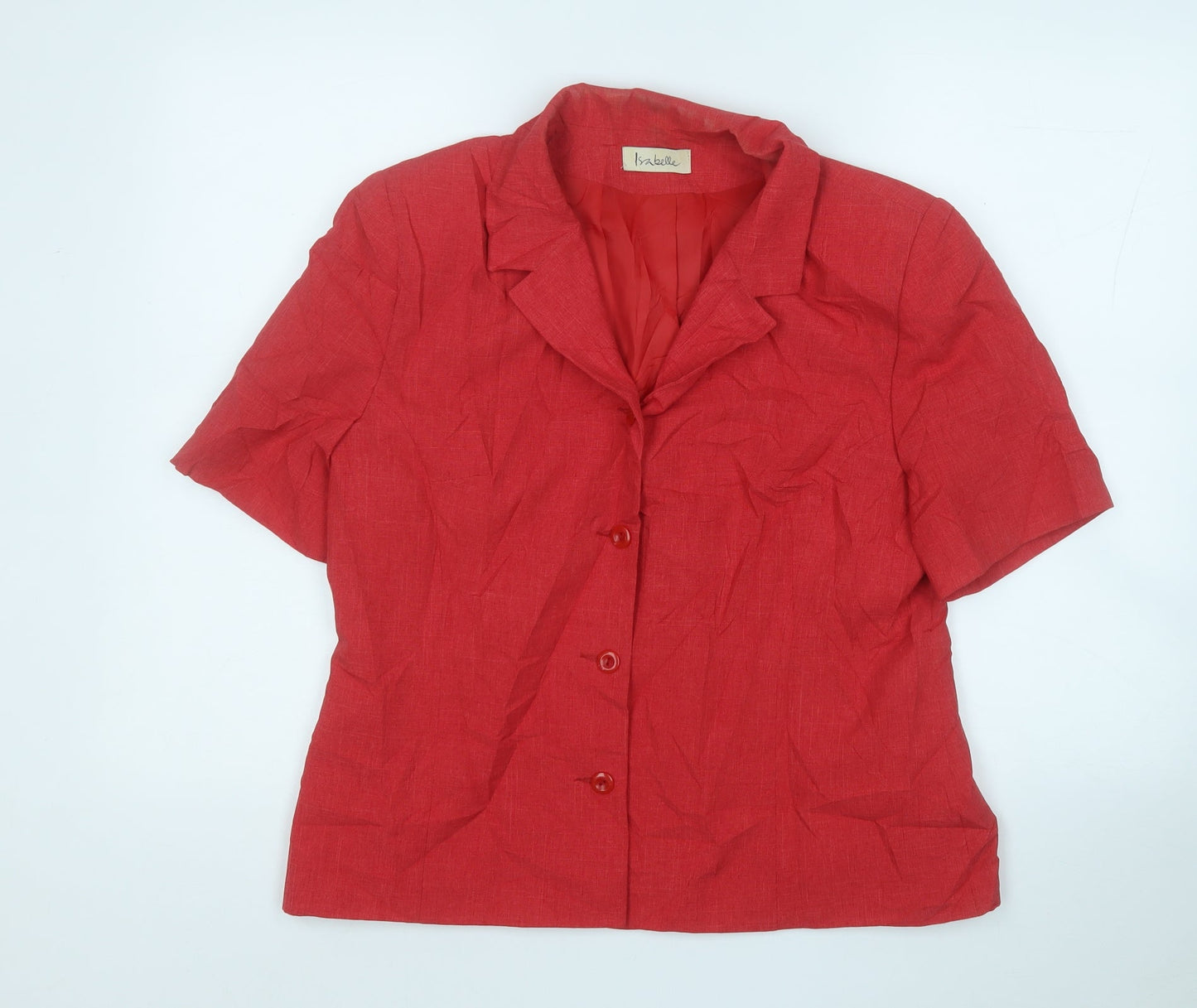 isabelle Womens Red   Jacket Blazer Size 16