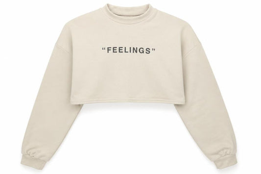 Missy Womens Beige  Polyester Pullover Sweatshirt Size 8   - Feelings