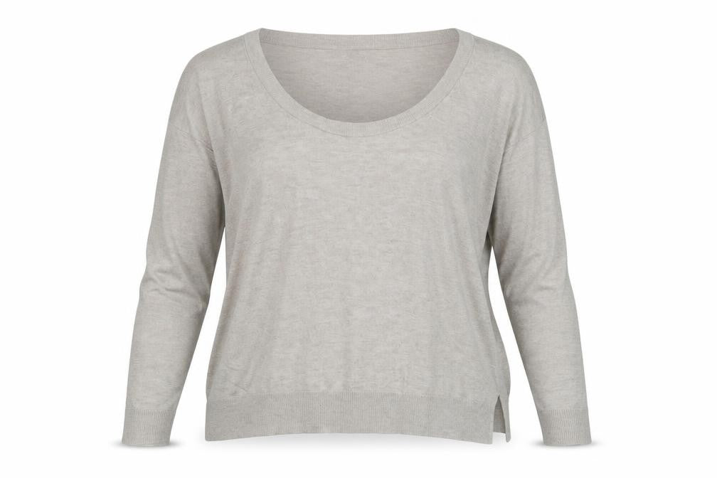 H&M Womens Beige Round Neck  Viscose Pullover Jumper Size L