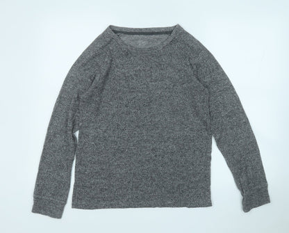 Love To Lounge  Womens Grey Round Neck  Viscose Pullover Jumper Size 10