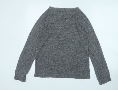 Love To Lounge  Womens Grey Round Neck  Viscose Pullover Jumper Size 10