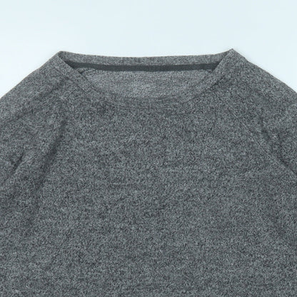 Love To Lounge  Womens Grey Round Neck  Viscose Pullover Jumper Size 10