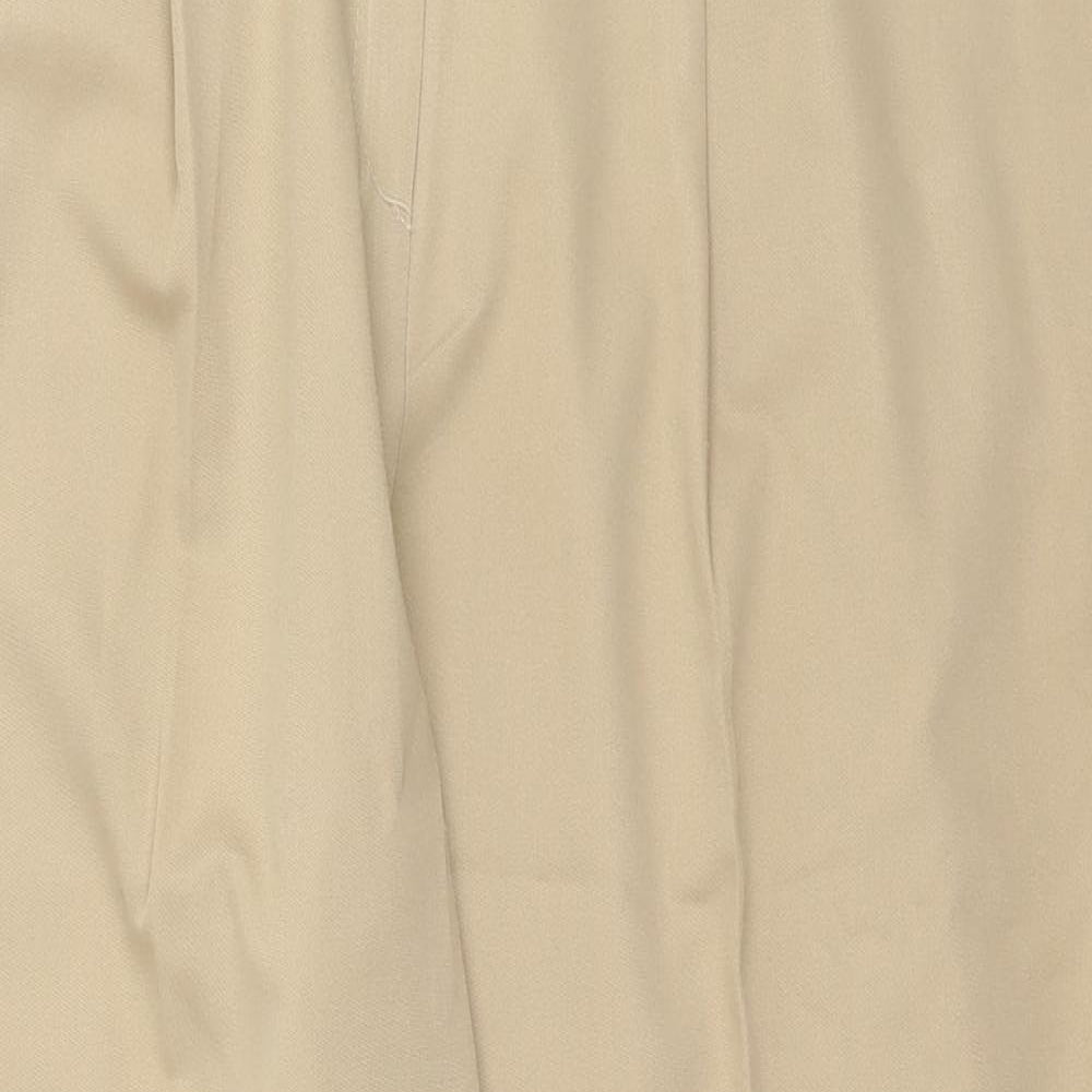 Essentials Womens Beige  Polyester Trousers  Size 18 L25 in Regular Button