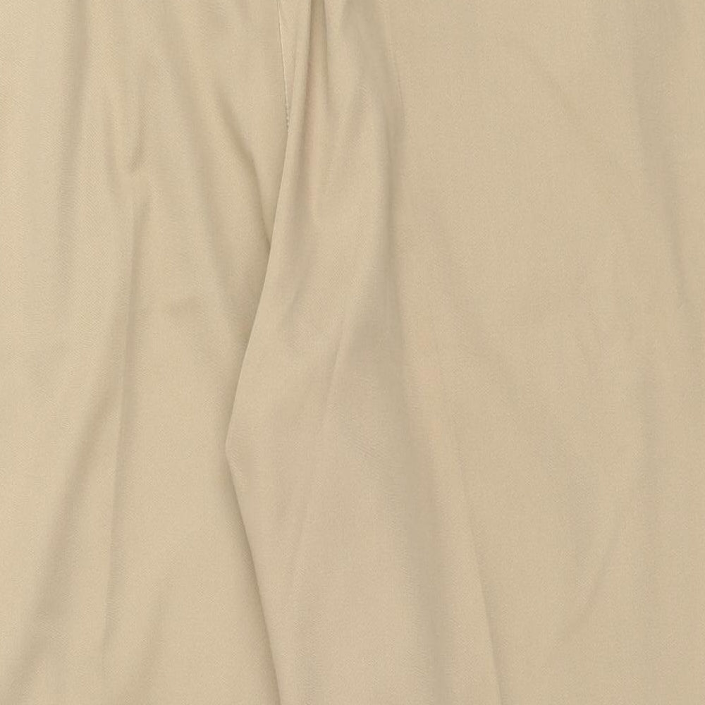 Essentials Womens Beige  Polyester Trousers  Size 18 L25 in Regular Button