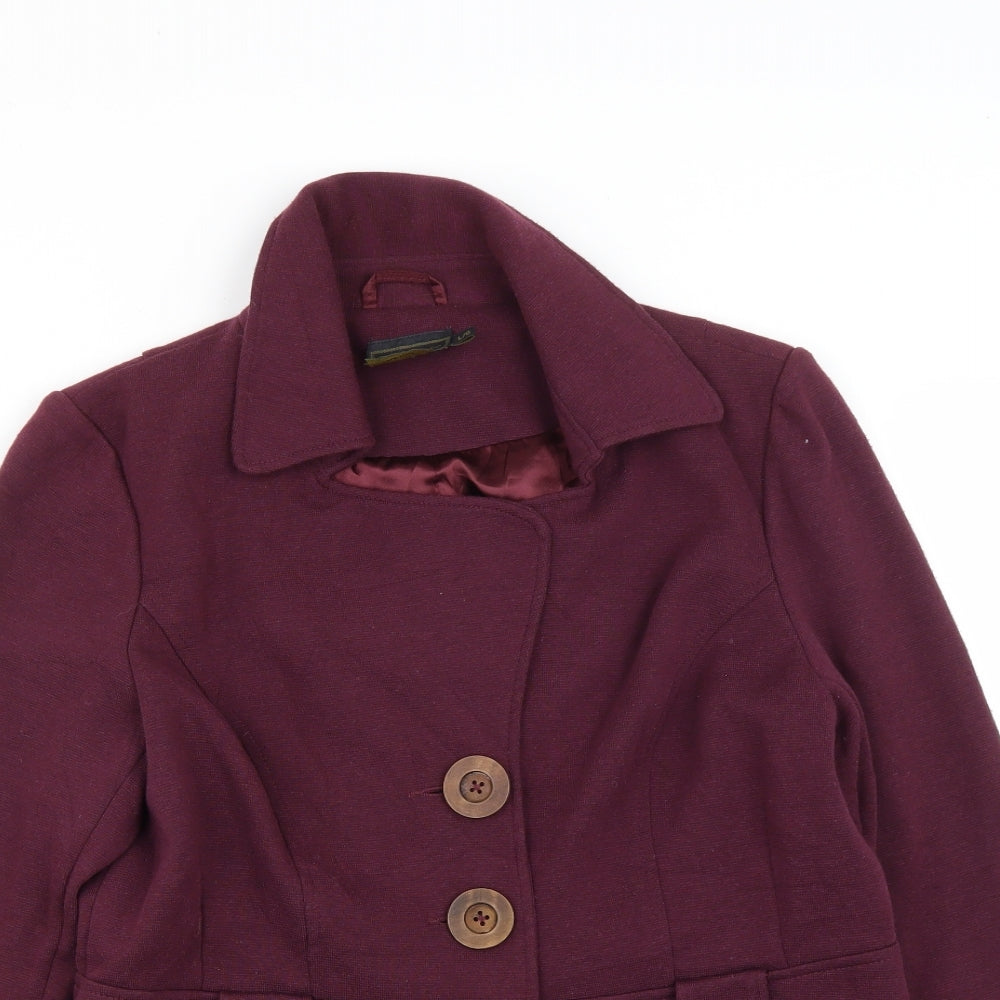 Debbie Shuchat Womens Purple   Jacket  Size L  Button