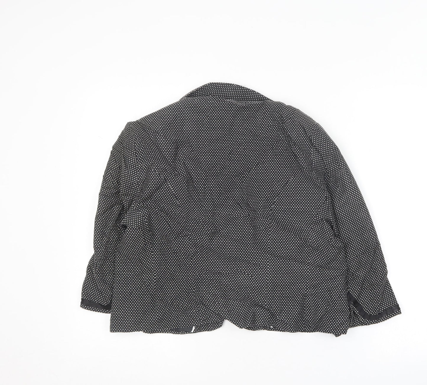 Marks and Spencer Womens Black Geometric  Jacket Blazer Size 16