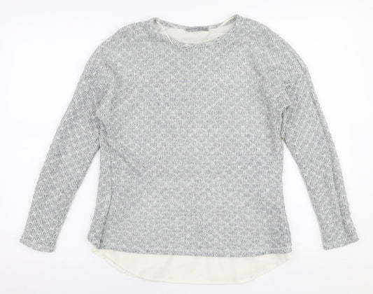 Atmosphere Womens Grey Round Neck  Polyester Pullover Jumper Size 6