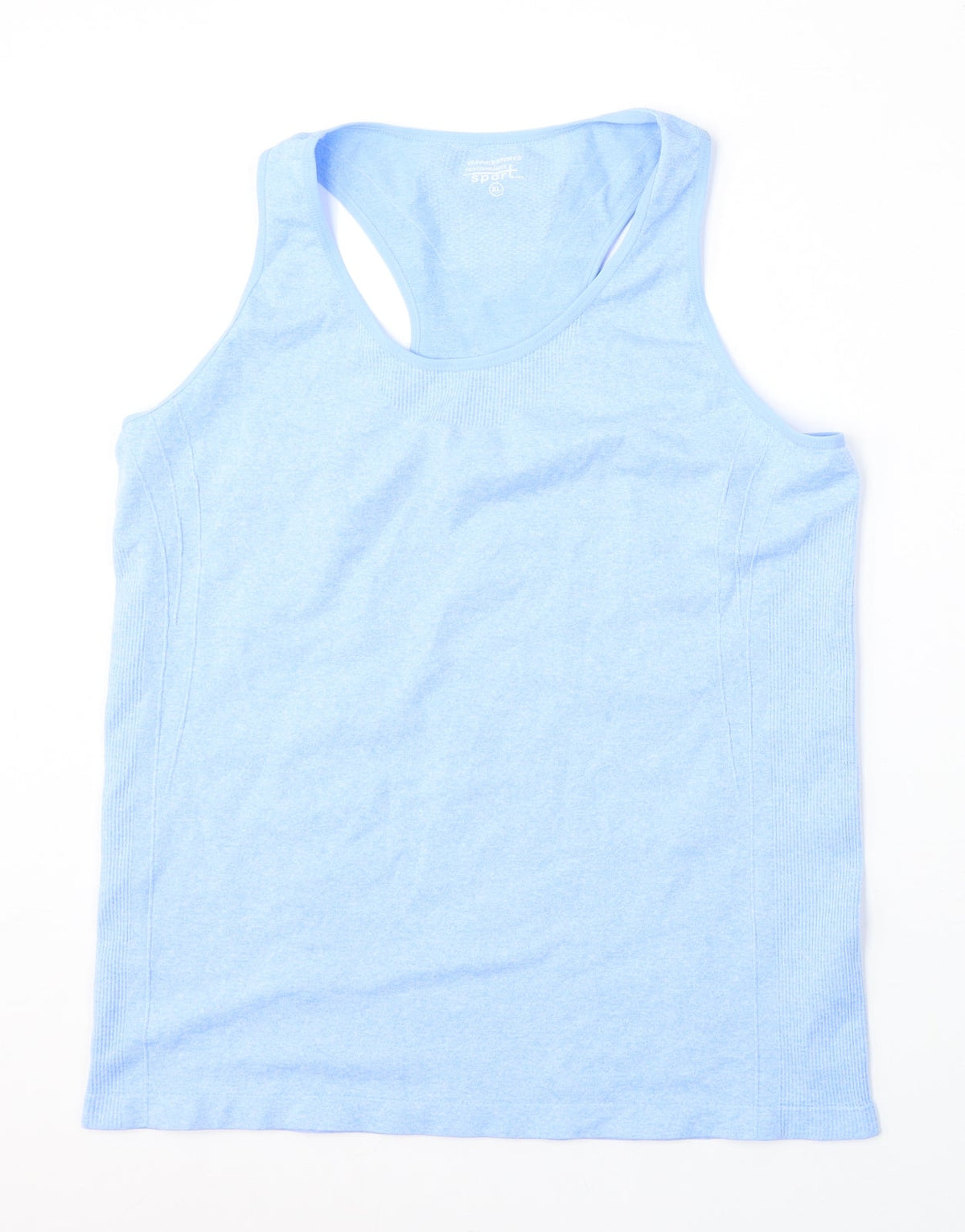 Dunnes Womens Blue  Polyester Basic Tank Size XL Round Neck