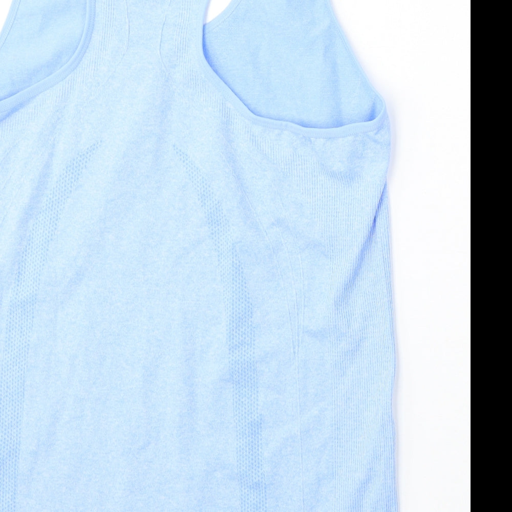 Dunnes Womens Blue  Polyester Basic Tank Size XL Round Neck