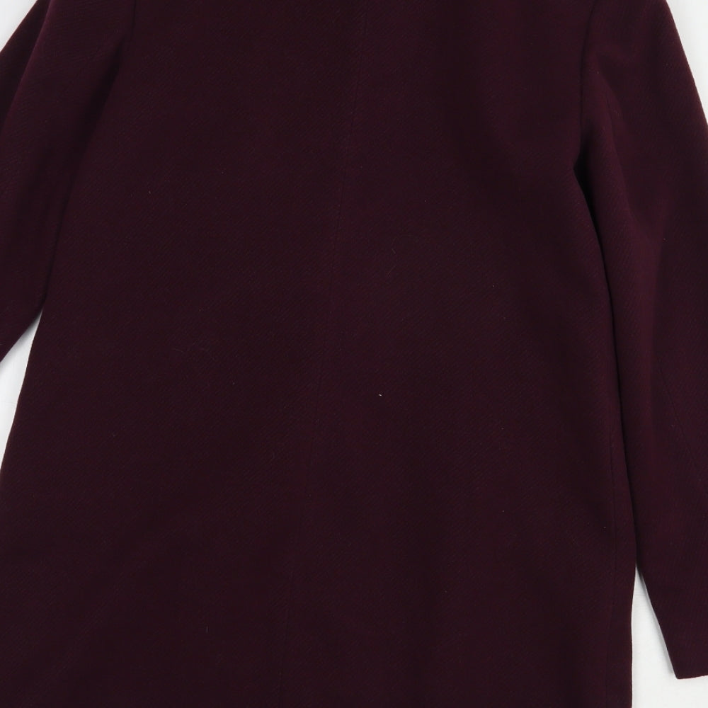 F&F Womens Purple   Biker Coat Size 6  Zip