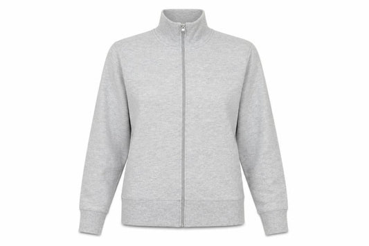 MK Womens Grey  Cotton Full Zip Sweatshirt Size 12  Zip