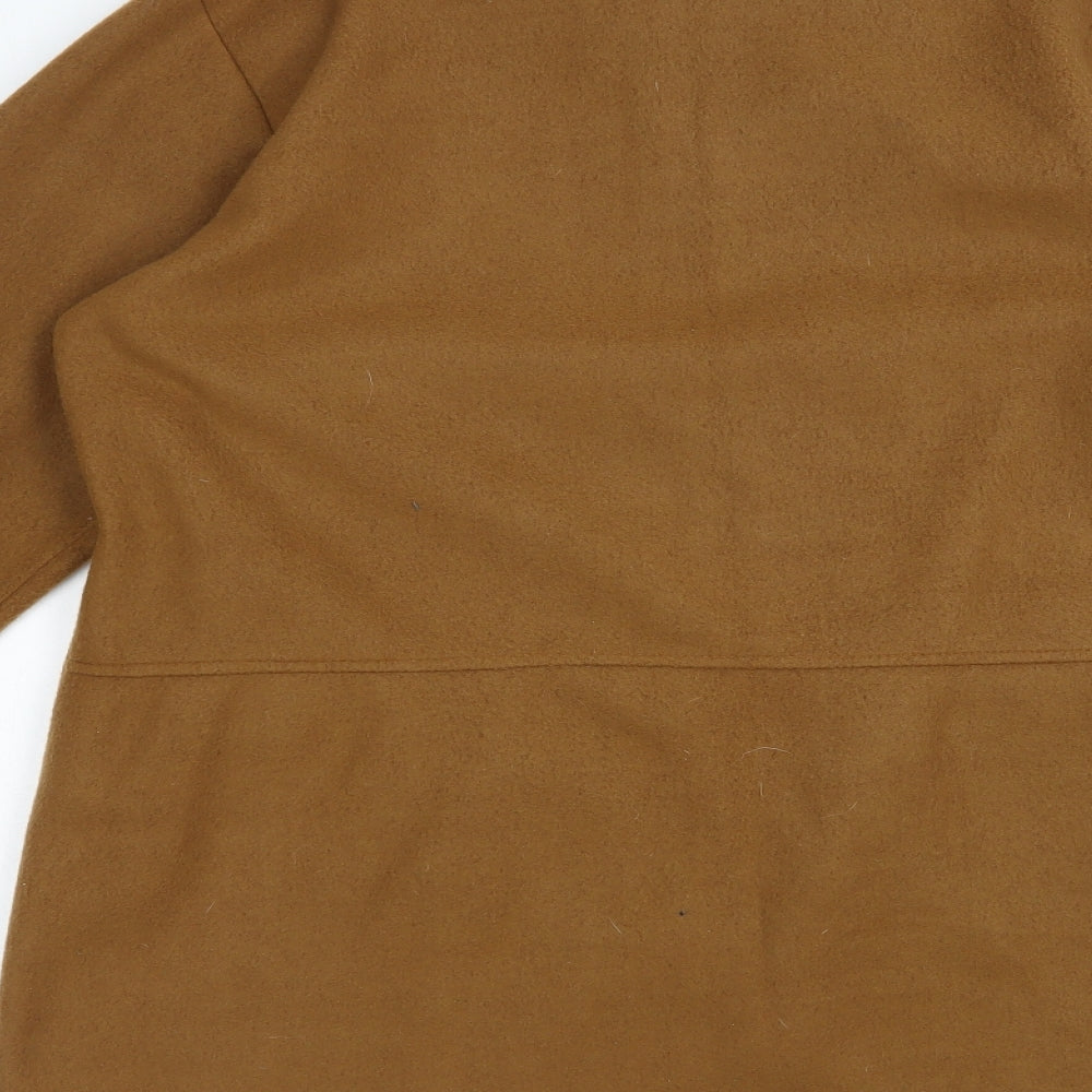 Neuville Womens Brown   Pea Coat Coat Size 12  Button