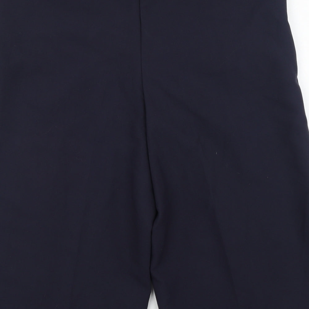 Marks and Spencer Womens Blue  Polyester Trousers  Size 16 L34 in Regular