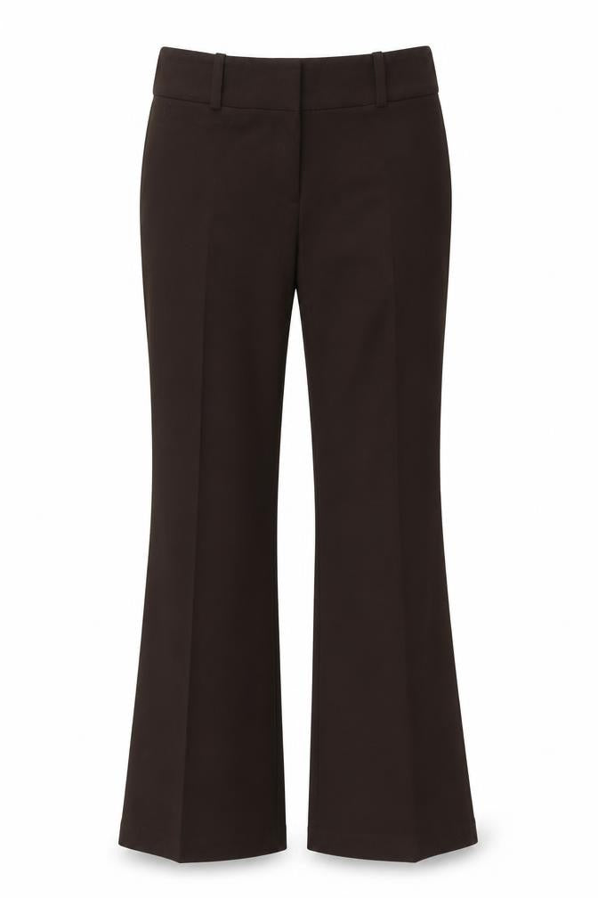 AMARANTO Womens Brown  Polyester Trousers  Size 12 L30 in Regular