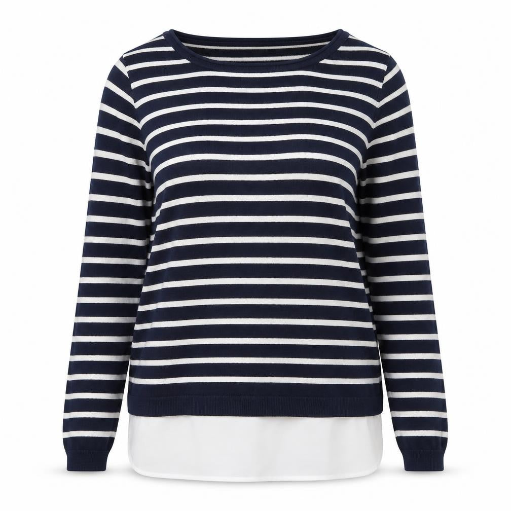 George  Womens Multicoloured Round Neck Striped Viscose Pullover Jumper Size 14