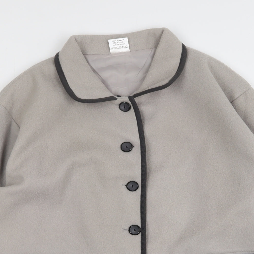 Preworn Womens Grey   Jacket Coatigan Size M