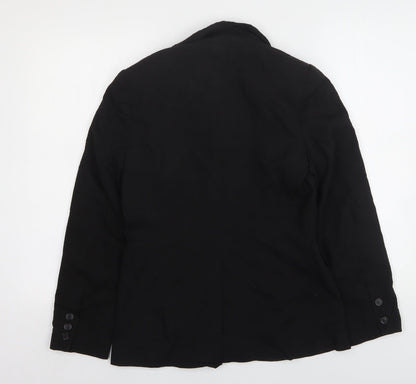 Atmosphere Womens Black  Polyester Jacket Suit Jacket Size 8