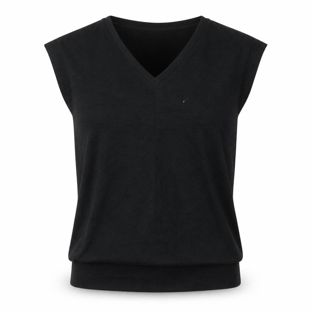 Gap Mens Black  Polyester  T-Shirt Size S V-Neck
