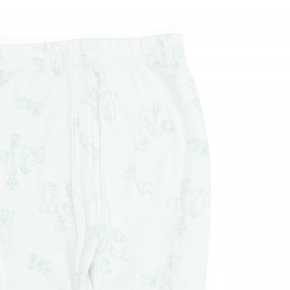 George Baby Green Geometric Cotton Jogger Leggings Size 12-18 Months   - Disney