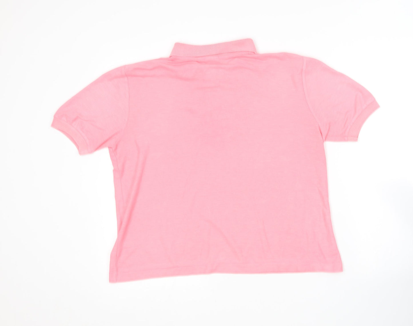 Littlewoods Womens Pink  Polyester Basic Polo Size 16 Collared