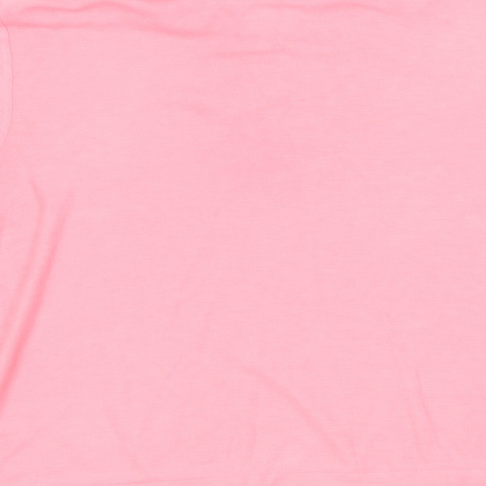 Littlewoods Womens Pink  Polyester Basic Polo Size 16 Collared