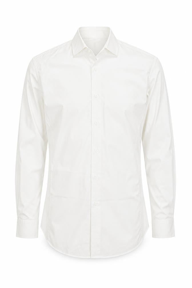 Topman Mens White  Cotton  Button-Up Size S Collared