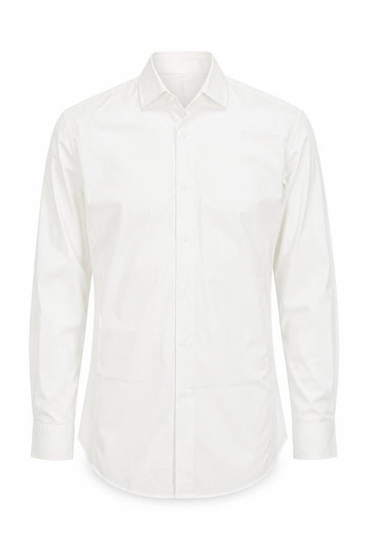Topman Mens White  Cotton  Button-Up Size S Collared