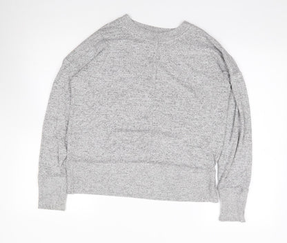 Preloved NEXT Womens Grey Round Neck  Viscose Pullover Jumper Size 12 - Front