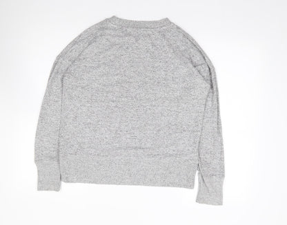 Preloved NEXT Womens Grey Round Neck  Viscose Pullover Jumper Size 12 - Back