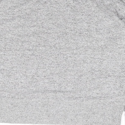 Preloved NEXT Womens Grey Round Neck  Viscose Pullover Jumper Size 12 - Label
