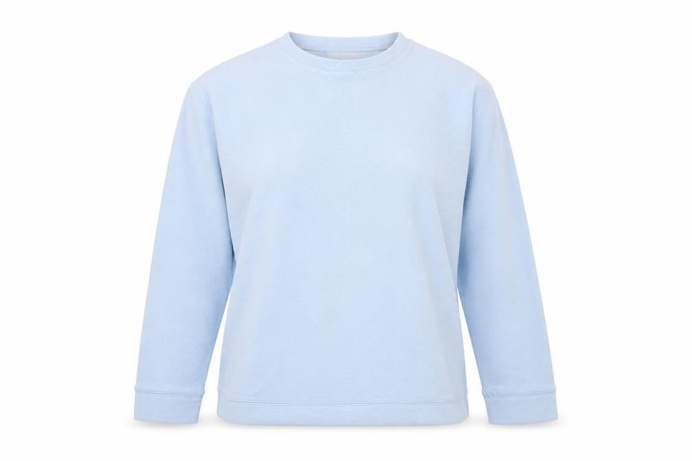 One Valley Womens Blue  Polyester Pullover Sweatshirt Size L