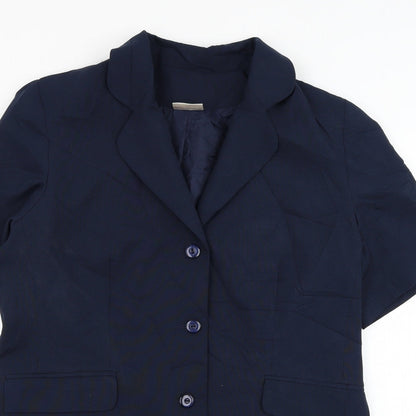 For Women Womens Blue   Jacket Blazer Size 14  Button