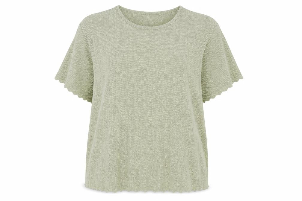 SARAH HAMILTON Womens Green Round Neck  Polyester Pullover Jumper Size 16