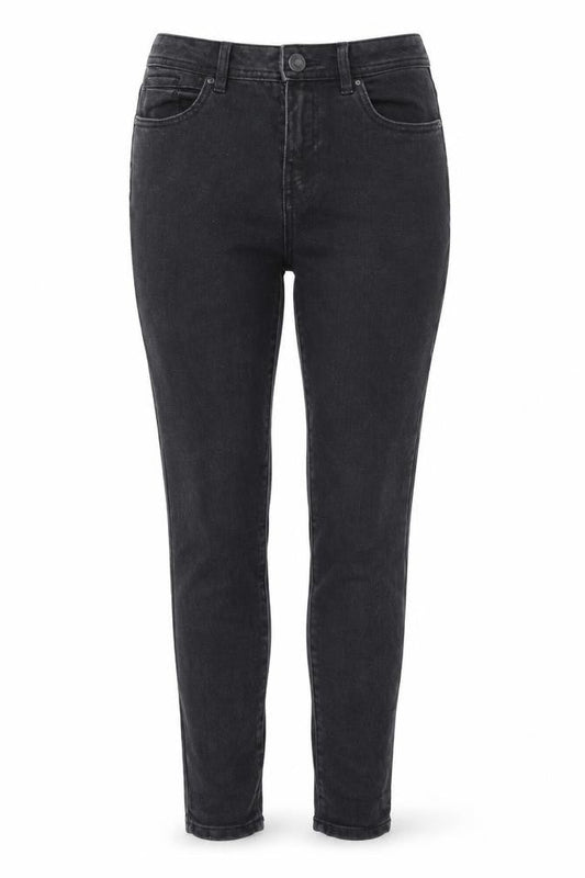 George Womens Black  Cotton Skinny Jeans Size 12 L29 in Regular Button