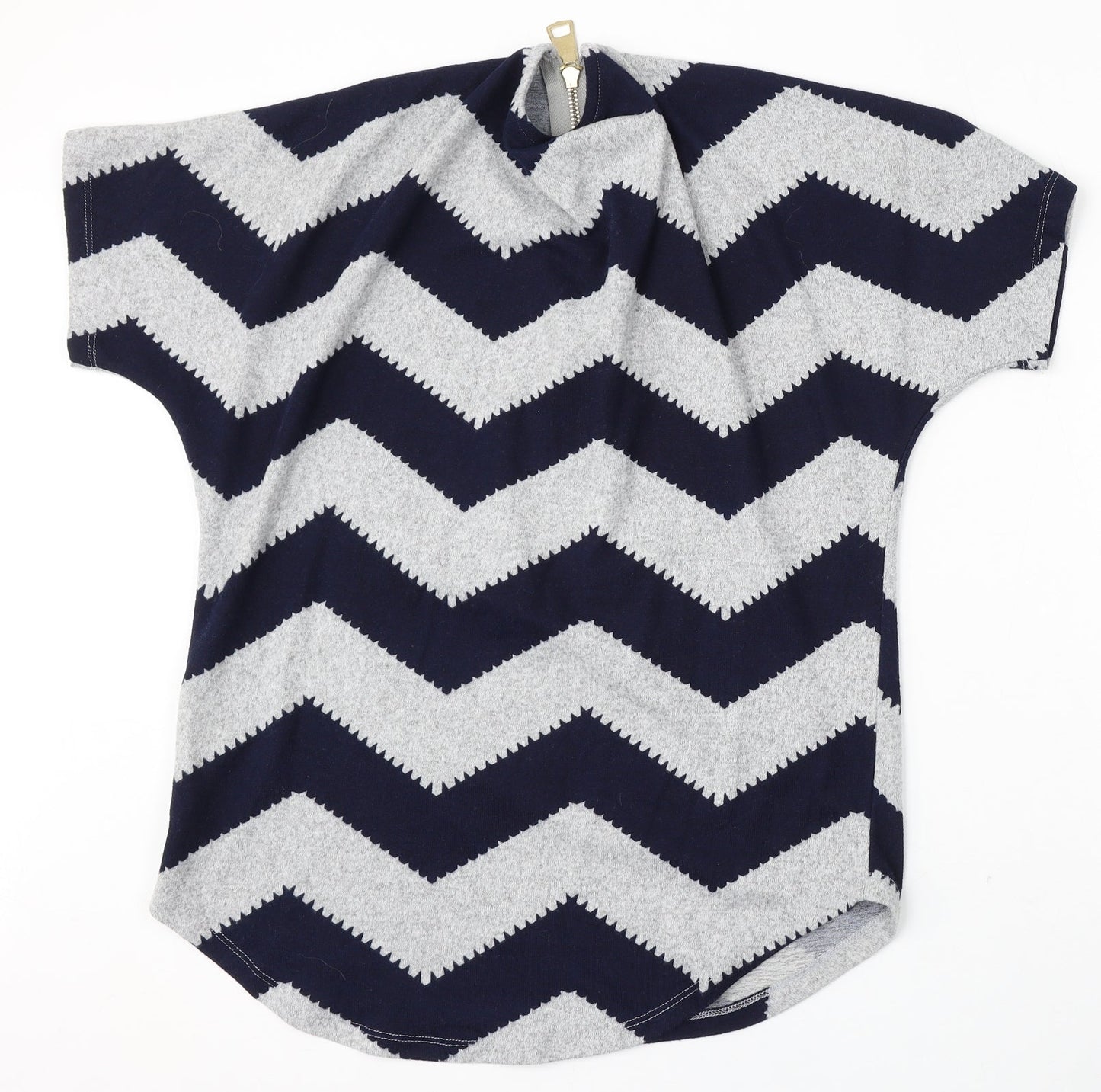 Roman Womens Multicoloured Round Neck Geometric Polyester Pullover Jumper Size 12