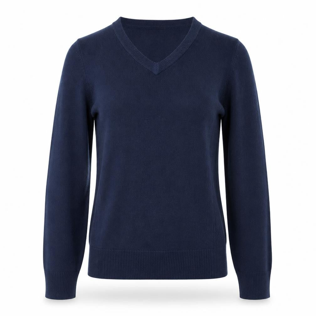 NEXT Womens Blue V-Neck  Acrylic Pullover Jumper Size XS